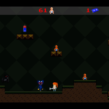 Помоги Еве победить злобных Хаги Ваги и сбежать из мрачного подземелья