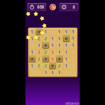 Классический Сапёр на поле 10 х 10 клеток и с тёмной темой.