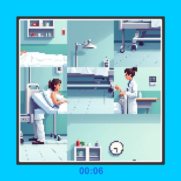 Собирай пиксельные сцены из кусочков в необычном пазле-головоломке! Более 70 уровней, подсказки и полная свобода перемещения фрагментов.