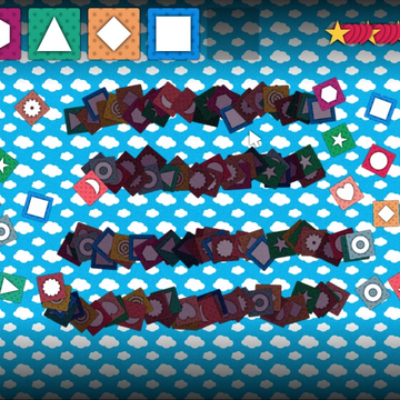 Собирайте наклейки в этой игре, вдохновленной маджонгом! Правила просты: вы можете брать только те наклейки, которые находятся на вершине стопки.