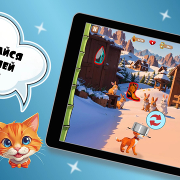 Помоги коту собрать гору вкусняшек и избежать всех опасных предметов!