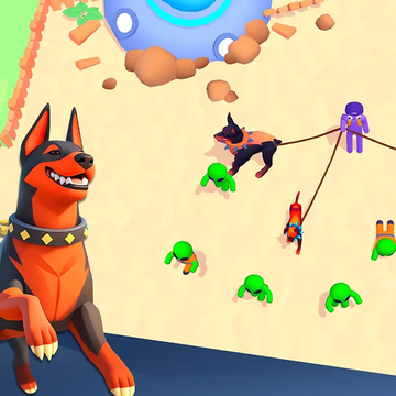 Прокачивай отряд квадроберов! Пришельцы напали на зоопарк, сражайтесь с НЛО, зомби. Приручи квадробобера! Корги, Хаски, Акита, Доберман, Сибаину. Эволюция собак
