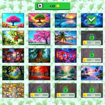 "Микс Пазл: Деревья" — развивающая игра, где нужно менять местами части перемешанных картинок, чтобы собрать красивые изображения природы. Весело и полезно!
