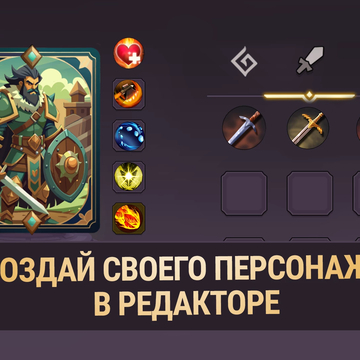 Стань непобедимым! Выбирай навыки, создавай свой билд в карточной игре!