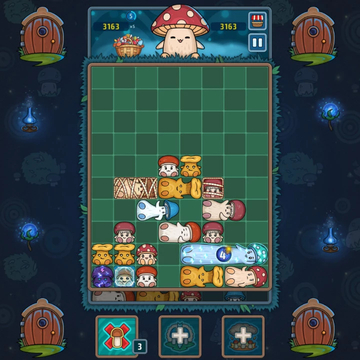 Грибные блоки - красочная головоломка, в которой вам предстоит передвигать блоки и заполнять ряды, чтобы собирать грибочки в корзину! Попробуйте продержаться как можно дольше!