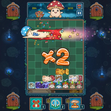 Грибные блоки - красочная головоломка, в которой вам предстоит передвигать блоки и заполнять ряды, чтобы собирать грибочки в корзину! Попробуйте продержаться как можно дольше!