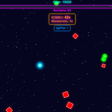 Неоновое Уклонение — захватывающая браузерная аркада в неоновом стиле, которая проверит вашу реакцию! Погрузитесь в атмосферный мир ярких неоновых огней.