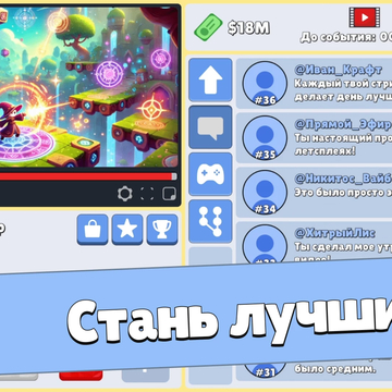 Попробуй себя в роли настоящего Ютубера! Снимай видео по играм и продвигай их самыми разными способами!