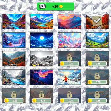 Микс Пазл: Горы — захватывающая игра, где нужно менять местами части перемешанных картинок, чтобы собрать потрясающие виды гор! Логика и отдых в одном.