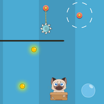 Очаровательный котик просит его покормить. Помогите ему! Все, что вам потребуется — разрезать веревку и достать рыбку. Но не так все просто. С каждым уровнем сложность возрастает, а препятствия становятся все изощреннее. Играйте бесплатно без регистрации в режиме онлайн. Решите головоломку, чтобы накормить милого питомца прямо сейчас! 