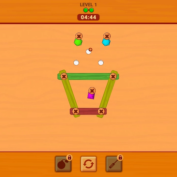 Болты и гайки - это головоломка, в которой вам нужно откручивать болты с досок! Ваша задача - выбрать правильный болт для откручивания, чтобы вы могли открутить все доски! Соревнуйтесь с друзьями и коллегами!