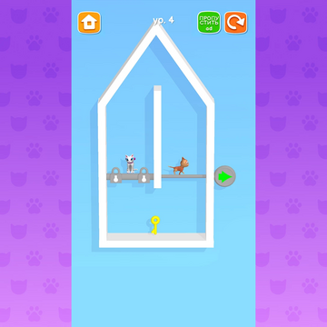 Все, кто любит домашних животных, встречайте яркую логическую головоломку! В этом кошачьем приключение тебя ждет увлекательная история доброго котика, спасающего свою маму-кошку!