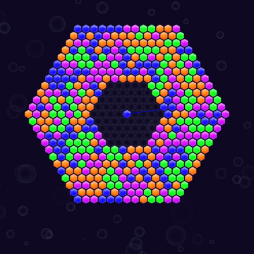 Невероятно захватывающий гексагональный бабл-шутер в сочетании с механикой "три в ряд". Очистите поле от цветных шариков, стреляя по ним во все стороны.