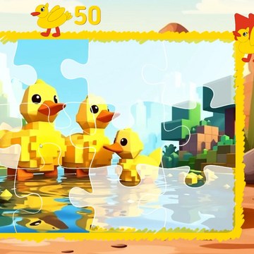 Игра, в которой нужно собирать простые пазлы про уток! Темы - утки из Майнкрафт, утки в горах, речные утки.

Внутри 30 пазлов на 6 и 12 элементов.