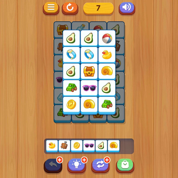 Сортировка плиток - 3 в ряд - это увлекательная головоломка в жанре «три в ряд», где ваша задача - сортировать и объединять одинаковые плитки на игровом поле.