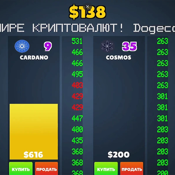 Погрузись в захватывающий мир криптовалют!
Начни с DOGE и SHIB, пройди путь до Bitcoin и Ethereum.
Крути колесо фортуны и прокачивай свои навыки трейдера!