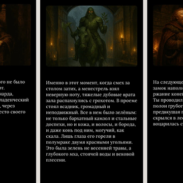 Эпоха Героев и Шутов: Визуальная новелла со множеством концовок. Три захватывающих истории о власти, доблести и свободе в средневековом фэнтези.