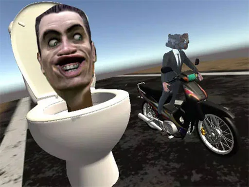Skibidi Toilet Moto Bike Racing 2 на Пикабу Игры