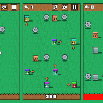 Запустите цепочку взрывов, чтобы уничтожить все зомбо-ящики и прочие зомбо-штуки.