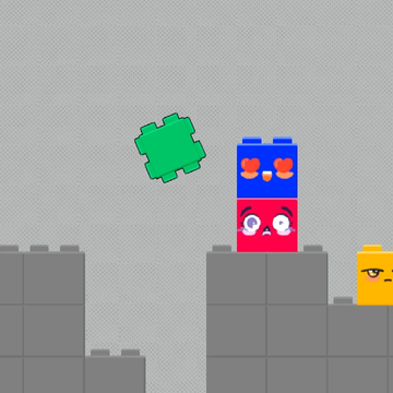 Кооперативный платформер для двоих. Играйте с другом и проходите сложные уровни, разрушая блоки в виде кирпичиков!