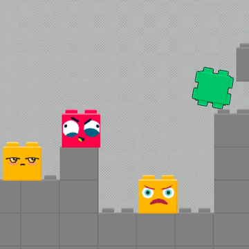 Кооперативный платформер для двоих. Играйте с другом и проходите сложные уровни, разрушая блоки в виде кирпичиков!