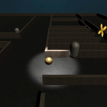 Не заходи в эту игру ночью, потому что в этой игре тебя ждут самые жуткие скримеры во время прохождения лабиринта, играя за мячик. Но если ты решил зайти, то тебя ждет много уровней, головоломок и, конечно же, скримеров. Собирай ключи, Открывай двери!