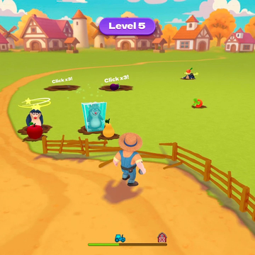 Защищай свой огород от кротов в течение определенного времени. Чем больше вредителей вам удастся нейтрализовать и чем больше урожая вы спасете, тем больше монет вы получите.