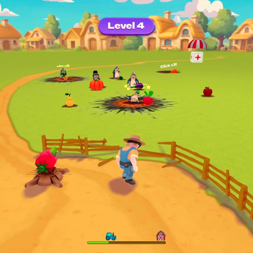 Защищай свой огород от кротов в течение определенного времени. Чем больше вредителей вам удастся нейтрализовать и чем больше урожая вы спасете, тем больше монет вы получите.