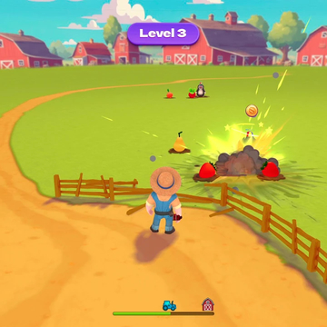 Защищай свой огород от кротов в течение определенного времени. Чем больше вредителей вам удастся нейтрализовать и чем больше урожая вы спасете, тем больше монет вы получите.