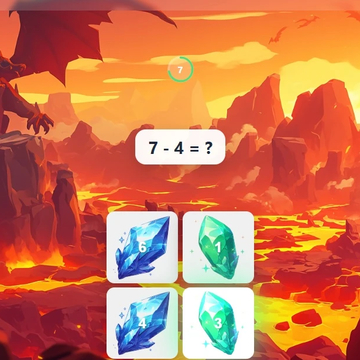 Веселая математическая игра для детей! Побеждайте космических боссов, решая математические задачи. Идеально для возраста 6-7 лет.