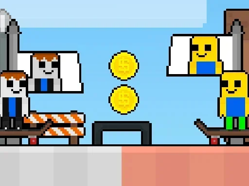 Скейтборд Обби на двоих на Пикабу Игры