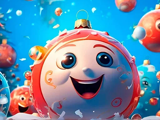 Новогодние шары 2048 в 3D на Пикабу Игры