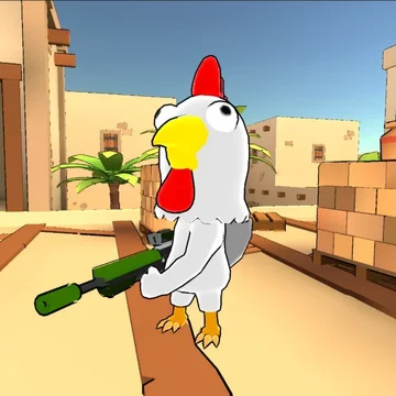 Погрузись в мир куриных перестрелок! Хватай пушку и пусть только перья останутся на месте твоих врагов!