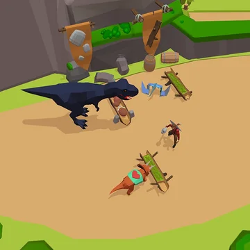 Выживайте в этом доисторическом парке юрского периода. Приручайте динозавров, сражайтесь с дино, исследуйте неизведанные территории. Стройте свое поселение. Плавайте на острова. Победите огромного Т-Рекса! Завоевывайте вражеские поселения! Цель - выжить!