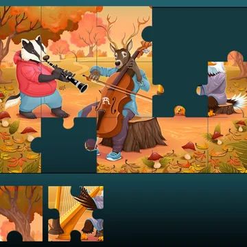 В игре вы можете собирать красивые пазлы из крупных кусочков. Много уровней с волшебными картинками для спокойного отдыха.