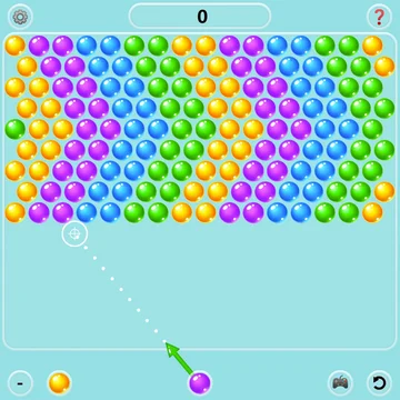 Классический бабл шутер с пузырьками