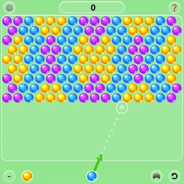 Классический бабл шутер с пузырьками