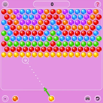 Классический бабл шутер с пузырьками