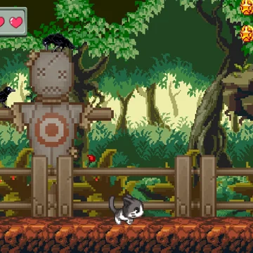 Милая игра про кошку, которая путешествует по самым разным местам "кошачьего" королевства и спасает котят, попавших в ловушки.