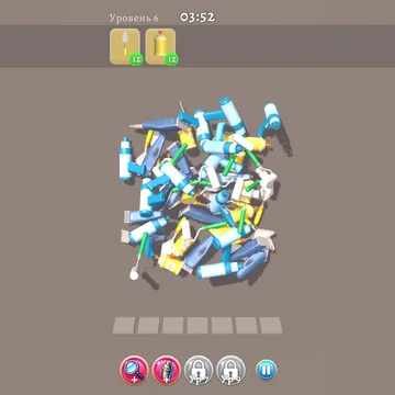 Возглавь лучшее агентство по сортировке вещей! Сортируй фрукты, пирожные и игрушки! Находи 3 одинаковых предмета и они исчезнут! Наведи порядок в 1000 уровнях этой увлекательной и красочной 3D головоломки!