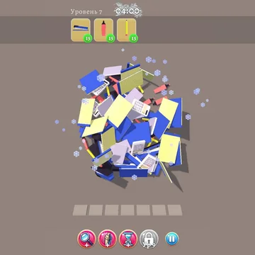 Возглавь лучшее агентство по сортировке вещей! Сортируй фрукты, пирожные и игрушки! Находи 3 одинаковых предмета и они исчезнут! Наведи порядок в 1000 уровнях этой увлекательной и красочной 3D головоломки!