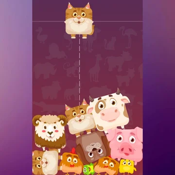 Игра в стиле "Дойти до арбуза" с механикой мерджа! В игре тебя ждут 12 желейных животных.
Сталкивай одинаковых животных, чтобы объединить их в новое животное большего размера. Попробуй дойти до слона!