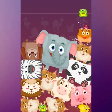 Игра в стиле "Дойти до арбуза" с механикой мерджа! В игре тебя ждут 12 желейных животных.
Сталкивай одинаковых животных, чтобы объединить их в новое животное большего размера. Попробуй дойти до слона!