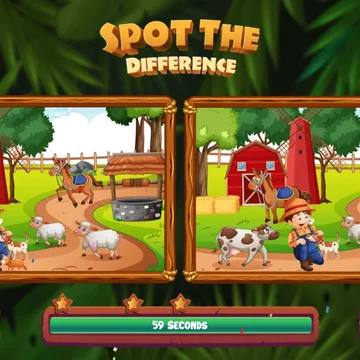 Найди все различия на изображениях с животными. Продемонстрируйте свою наблюдательность.