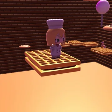 Попробуй сбежать из Конфетной Башни, наполненной множеством необычных и опасных препятствий!