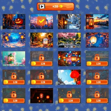Микс Пазл: Фонари — перемешанные картинки ждут вас! Составьте оригинальные изображения, меняя местами части. Увлекательные уровни для всей семьи!