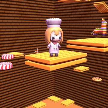 Попробуй сбежать из Конфетной Башни, наполненной множеством необычных и опасных препятствий!