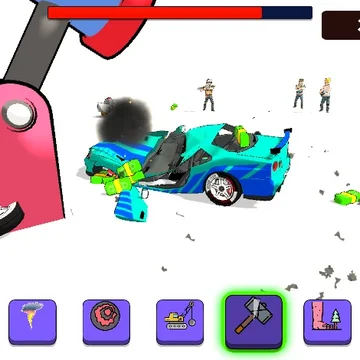 Взорвите эту машину! Используйте весь свой арсенал. Призовите напарников на помощь.