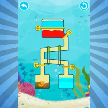 Спаси золотую рыбку из сложных ловушек. Веселись, выполняя логические задания.