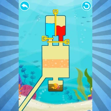 Спаси золотую рыбку из сложных ловушек. Веселись, выполняя логические задания.